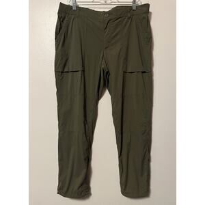 REI Co-Op Womens Pants Savanna Trail Size 14 Petite Hiking Green Gorpcore Nylon